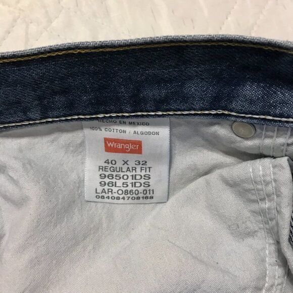 Wrangler‎ regular fit blue jeans 40X32 - Picture 3 of 5